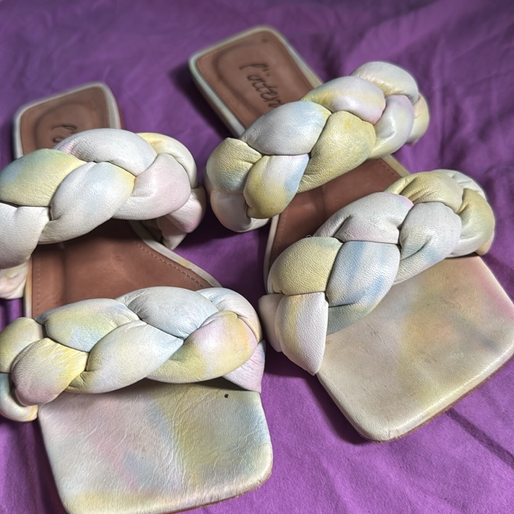 L'INTERVALLE Braided Sandals - Pastel Multicolor. Size 39. - Picture 3 of 6
